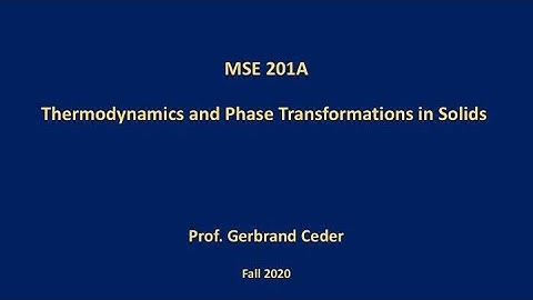 Lec19| - Vibrations in solids- Dr. Chris Bartel (UC Berkeley 2020)
