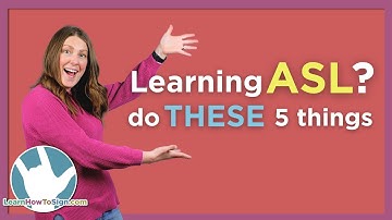 Learning ASL? Do These 5 Things! Sign Language for Beginners