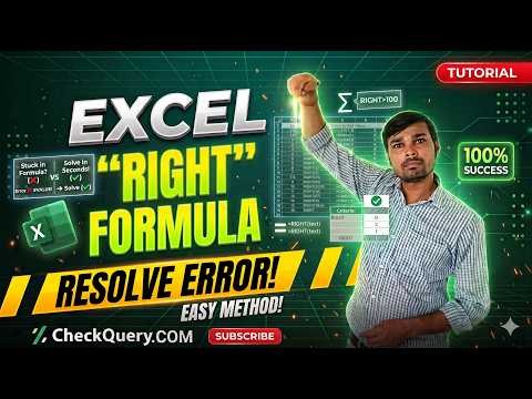 How to use RIGHT Function in Excel