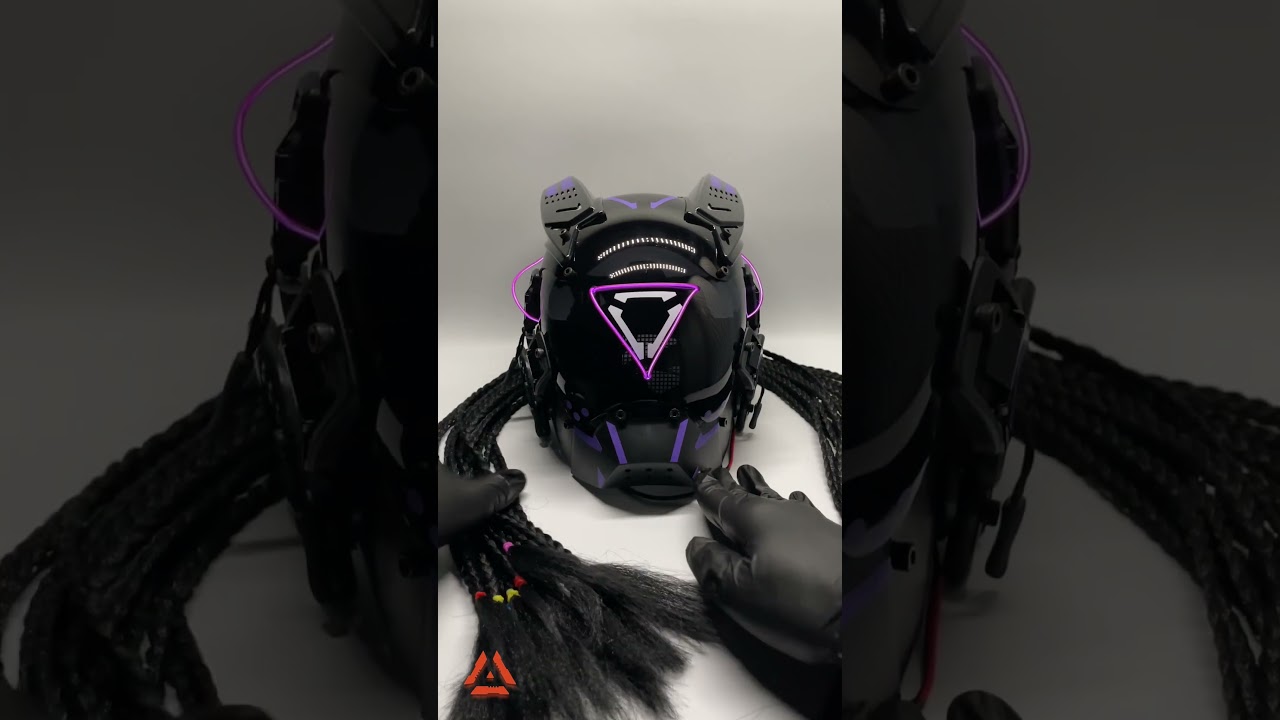 Маска киборга. Косплей хищника из будущего. Cyr1x Darkside. Кибер TechWear