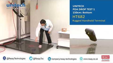 Unitech PA800 & HT682 Rugged Handheld Terminal DropTest | Resay Technologies