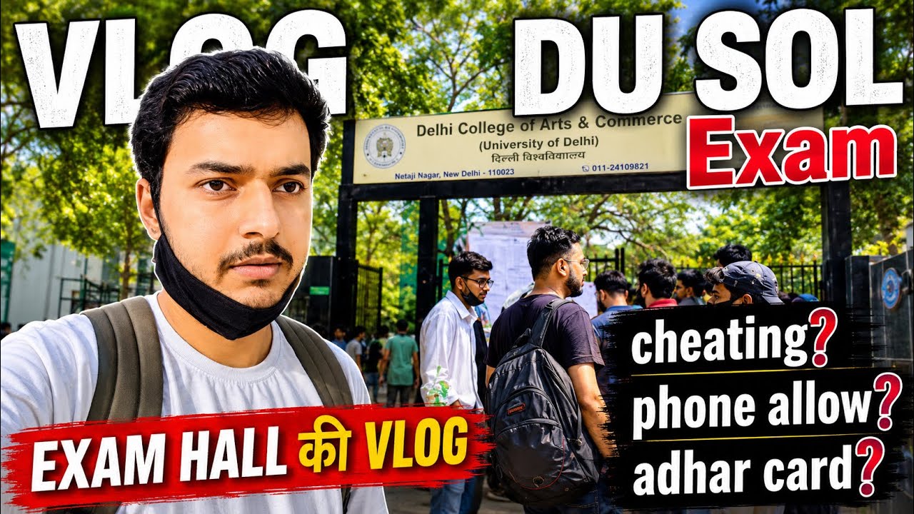 DU SOL Exam | DU offline paper | cheating in du sol | #du #sol #duexam  #vlog