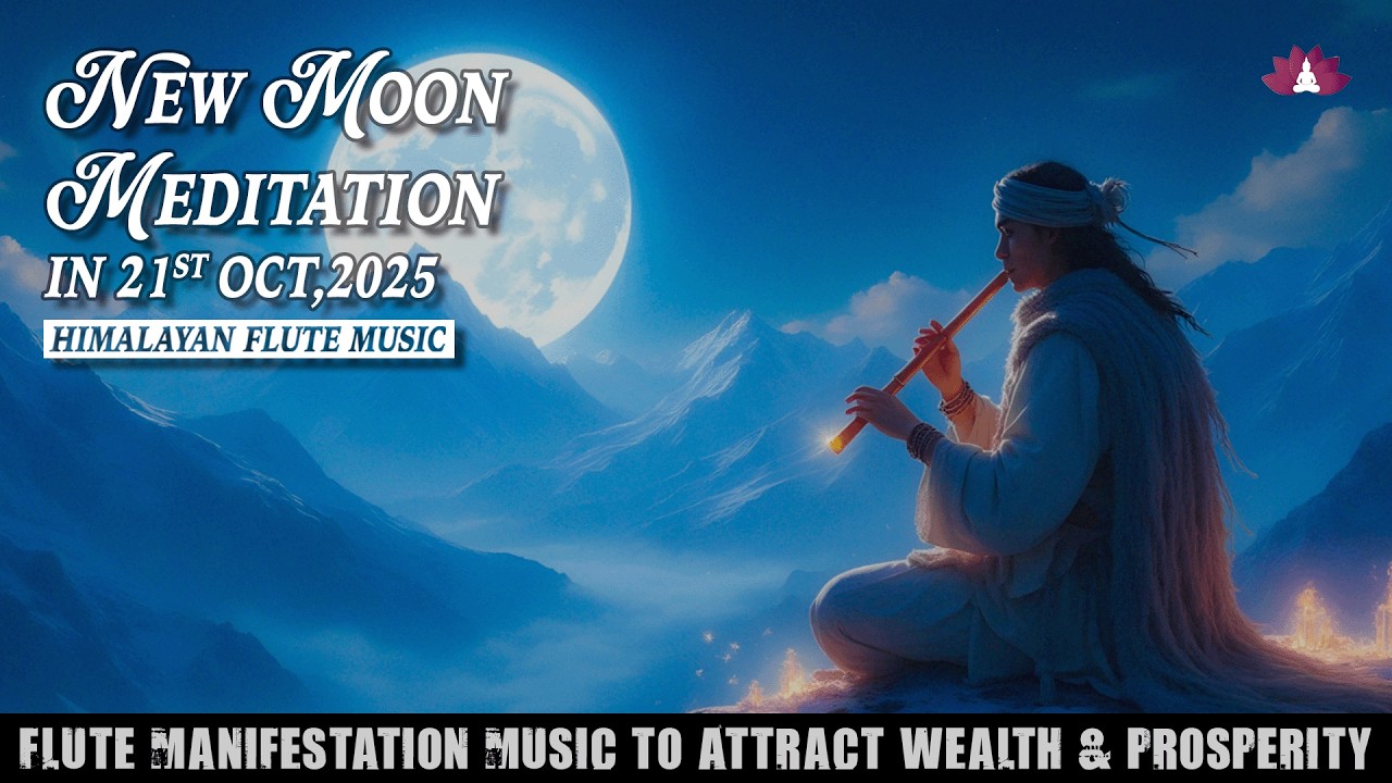 New Moon Meditation(October 2025), Flute Manifestation Music to Attract Wealth, Prosperity & Success