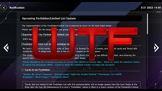 Master Duel Banlist LIVE REACTION! (08/2023)