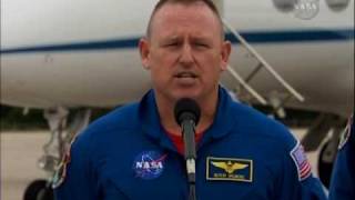 Sts-129 Astronauts Arrive At Kennedy Space Center For Space Shuttle Atlantis Launch
