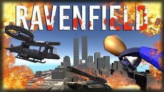 Jogando Ravenfield - Armas Futuristas, Mega Coxinha e Cidade do Gmod!!