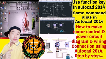 How to make motor control ladder diagram & wiring conn. Using autocad 2014/Jude master TV tutorial