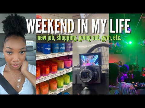 WEEKEND IN MY LIFE VLOG: New Post-Grad Job, Make-up Shopping, Going Out, Gym, Grocery Shopping, etc.
