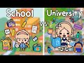 School vs university  toca life world    vs   toca boca