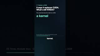 Modular says it replaces CUDA. What's still NVIDIA