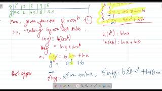 Fitting Power function model(least square method)