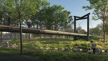 Greenville unveils rendering of new pedestrian bridge in Unity Park