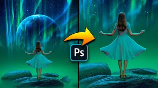 Creating Stunning Fantasy Earth Galaxy Art in Photoshop - Movie Poster Design