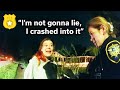 Florida Woman Crashes Into house | Caught Hiding in Backyard