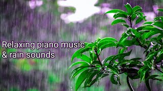 Relaxing Music & soft rain sounds: Relaxing piano music, sleep music, pea.. screenshot 1