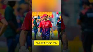 Phil salt rejoin rcb #cricket #ipl2026playoffs #shorts #viral #trending