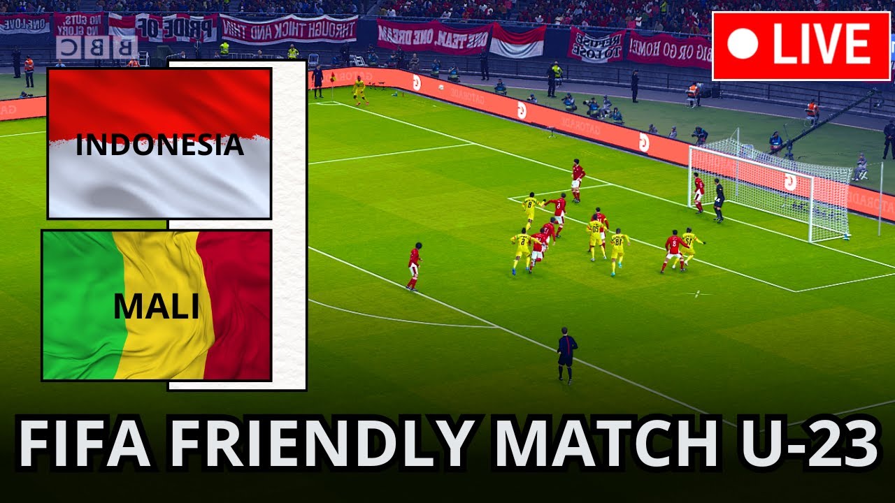 LIVE 🔴INDONESIA U23 vs MALI U23 Hari Ini | Friendly Match 2025 | Virtual Match