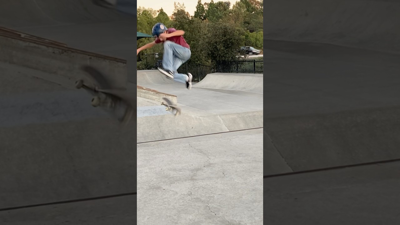 Colin with some crazy tricks at PQ Skatepark! 