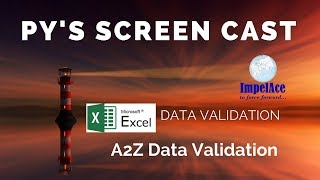 CH055 Excel data validation A2Z