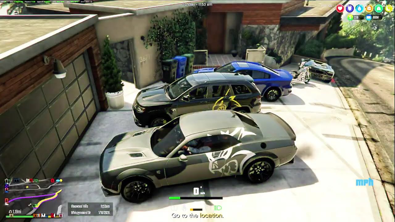 First Day Out GTA 5 (SP) Project Santos, In the Hood Mod, Modded Cars