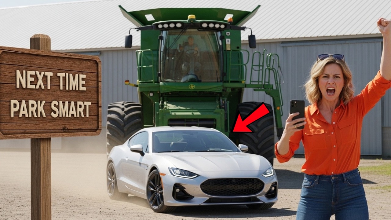 Karen Blocked My Barn Door With Her Porsche — She Didn’t Expect the Harvester