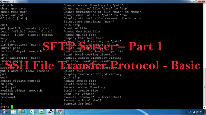 SFTP Server configuration in Linux - Part 1 (Tamil)