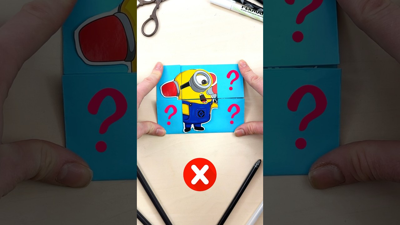 Solving Paper Craft Puzzle with Minion by Despicable Me 🧩