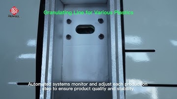 🌎Super efficient horizontal single water ring granulation line!