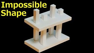 DIY Optical Illusion Kit - 4 Pillars of Impossible Way of Forming Line