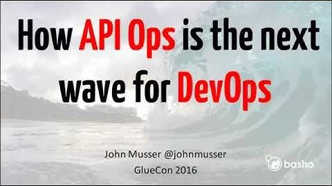 How API Ops is the Next Wave for DevOps - Technology | Presentation