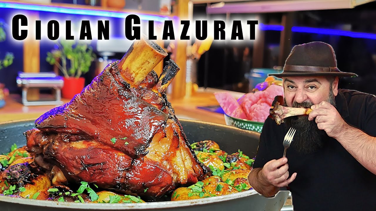 Hai La Multi Ani Oameni Buni! - Ciolan Afumat la Cuptor - Glazurat cu Sos se Soia, Miere si Cartofi