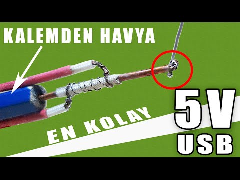 Kalemden lehim makinesi yapımı - En basit gerçek lehim makinesi yapımı - 5V USB Havya Yapımı