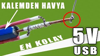 Kalemden lehim makinesi yapımı - En basit gerçek lehim makinesi yapımı - 5V USB Havya Yapımı Resimi