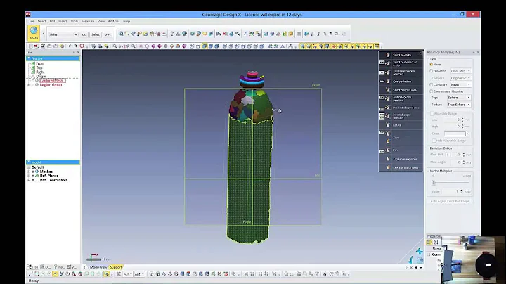 Geomagic Capture and Design X: Building CAD Model from Scan Data