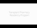 Transplant pharmacy residency program  university of maryland medical center