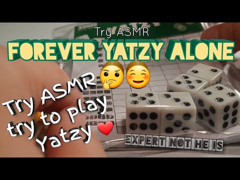 How not to play Yatzy - Binaural soft voice, dice rolling & counting ASMR