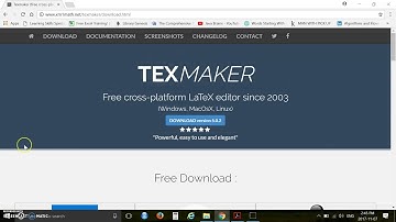 Install Texmaker for LaTeX in Windows 10 or macOS or Linux - Part 1