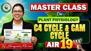 C4 cycle and CAM cycle Plant Physiology for All Agricultural Exams by Shreyashi Ma'am