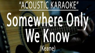 Somewhere only we know  Keane (Acoustic karaoke)