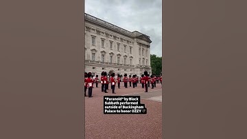 Thumbnail of “Paranoid” by Black Sabbath outside of the Buckingham Palace 🖤💜🥹 #ozzy #ripozzy #ozzyforever