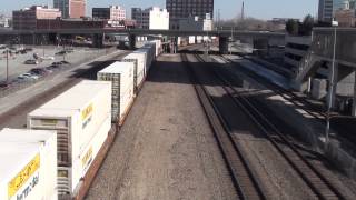 BNSF #7269 leads WB Stacktrain. Kansas City, MO 2/7/15