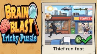 Brain Blast Tricky Puzzle level 31 Thief run fat gameplay walkthrough solution 