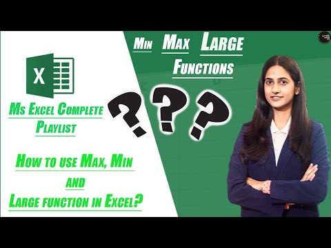 MS Excel || Max, Min, Large, Small Function || MS Excel Functions by Ayushi