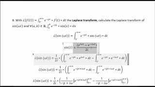 Packs Maths Classics #8 : Laplace transform of sin(x) and integral of e^-cx * sin(x) dx