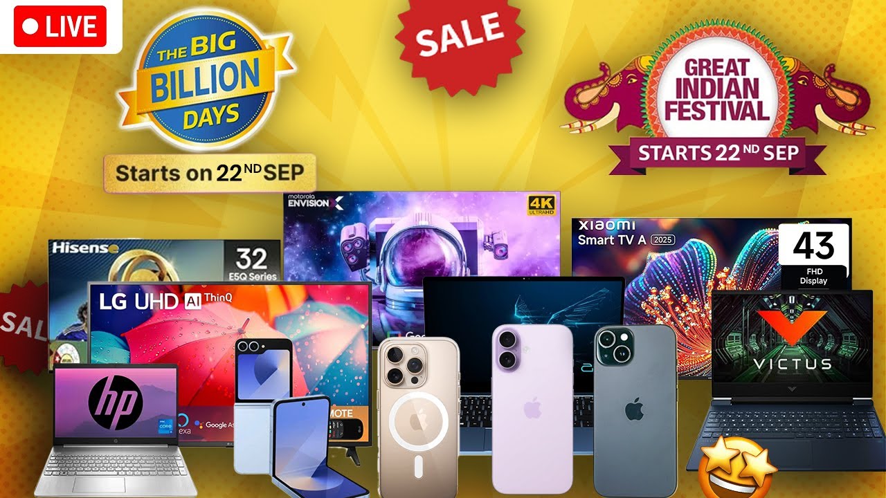 iPhone 16 in Flipkart The Big Billion Days 2025🔥| iPhone 15 in Amazon Great Indian Festival 2025
