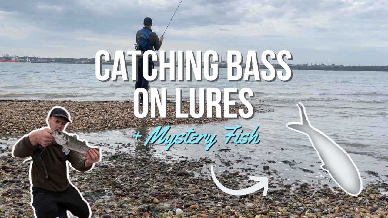 Lure fishing for BASS + unexpected capture of a RARE species (Hamble)