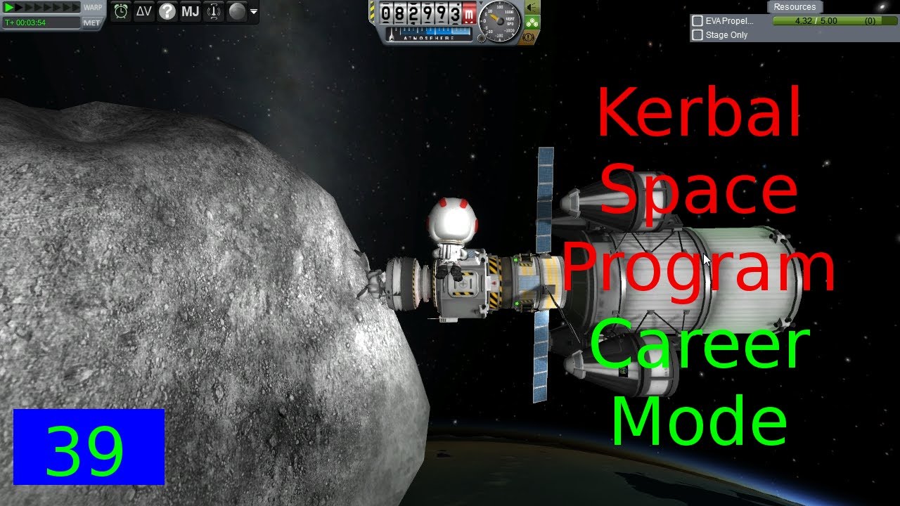 E039 EVA Complications KSP Career Mode YouTube