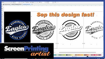 CorelDRAW 2019 tutorial on color separations for awesome round logo!