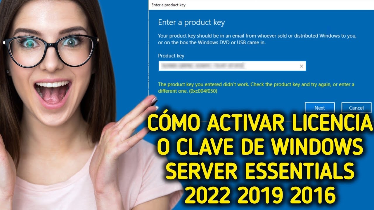 Cómo activar la licencia/clave de Windows Server Essentials 2022 2019 ...