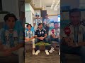 Son mexicanos pero alientan por #argentina 🩵 La familia de que viajó al #mundial para ver a #messi